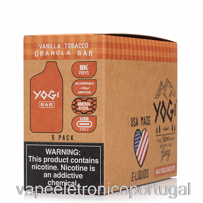 Vape Eletrônico [pacote Com 5] Yogi Bar 8000 Descartável